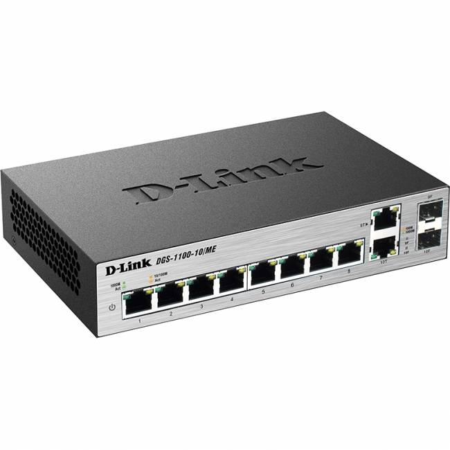 Коммутатор D-Link DGS-1100-10/ME/A2A — для бизнеса и офиса Коммутатор D-Link DGS-1100-10/ME/A2A — для бизнеса и офиса