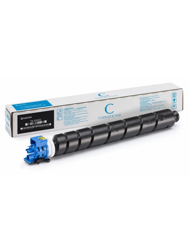 Тонер-картридж TK-8345C для Kyocera TASKalfa 2552ci, 12К (O) голубой 1T02L7CNL1 — для бизнеса и офиса Тонер-картридж TK-8345C для Kyocera TASKalfa 2552ci, 12К (O) голубой 1T02L7CNL1 — для бизнеса и офиса