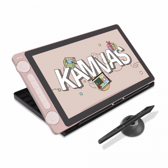 Интерактивный дисплей Сенсорный монитор Huion KAMVAS 13 Gen 3 Pink — для бизнеса и офиса Интерактивный дисплей Сенсорный монитор Huion KAMVAS 13 Gen 3 Pink — для бизнеса и офиса