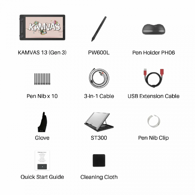 Интерактивный дисплей Сенсорный монитор Huion KAMVAS 13 Gen 3 Pink — для бизнеса и офиса Интерактивный дисплей Сенсорный монитор Huion KAMVAS 13 Gen 3 Pink — для бизнеса и офиса