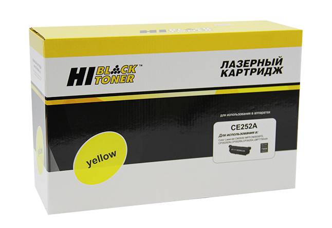 Картридж Hi-Black (HB-CE252A) для HP CLJ CP3525/CM3530, Восстановленный, Y, 7K — для бизнеса и офиса Картридж Hi-Black (HB-CE252A) для HP CLJ CP3525/CM3530, Восстановленный, Y, 7K — для бизнеса и офиса