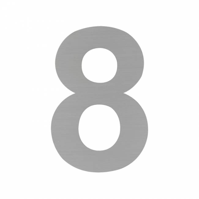 Цифра на дверь Luxe 75 мм сатинированный хром 8 — для бизнеса и офиса Цифра на дверь Luxe 75 мм сатинированный хром 8 — для бизнеса и офиса