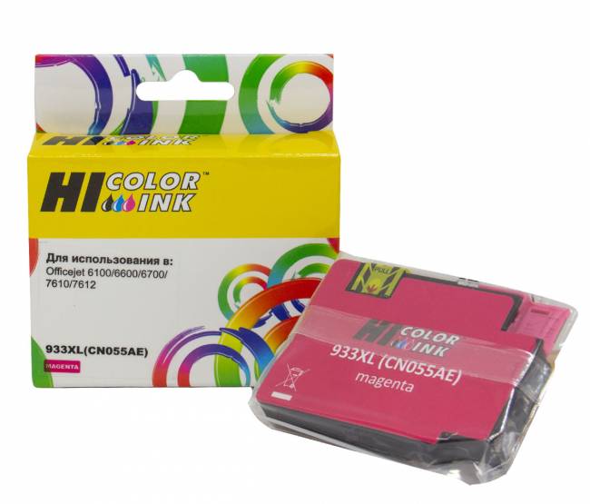 Картридж Hi-Black (HB-CN055AE) для HP Officejet 6100/6600/6700, №933XL, M — для бизнеса и офиса Картридж Hi-Black (HB-CN055AE) для HP Officejet 6100/6600/6700, №933XL, M — для бизнеса и офиса