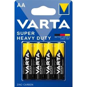Батарейка Varta SUPERLIFE R6 AA BL4 Heavy Duty 1.5V (2006) (4/48/240) (4 шт.) Varta SUPERLIFE R6 AA (02006101414)