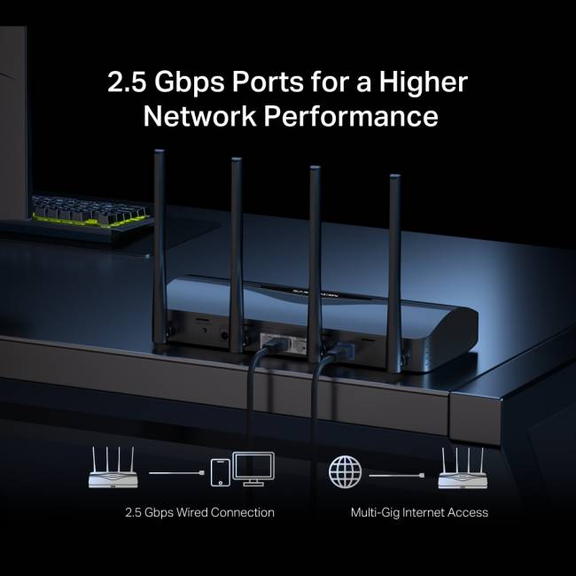 Маршрутизатор Mercusys MR27BE — для бизнеса и офиса Маршрутизатор Mercusys MR27BE — для бизнеса и офиса