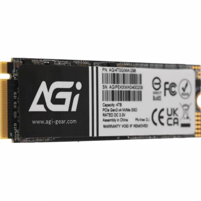 Твердотельный накопитель AGI TECHNOLOGY CO., LTD AGI4T0GIMAI298-CB — для бизнеса и офиса