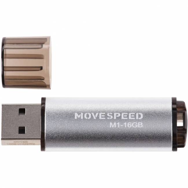 USB2.0 16GB Move Speed M1 серебро Move Speed 16GB M1 (M1-16G) — для бизнеса и офиса USB2.0 16GB Move Speed M1 серебро Move Speed 16GB M1 (M1-16G) — для бизнеса и офиса