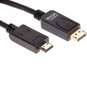 Кабель-переходник DisplayPort M-> HDMI M 4K@60Hz 1.8m VCOM (CG609-1.8M) Кабель-переходник VCOM DisplayPort M/HDMI M (CG609-1.8M)