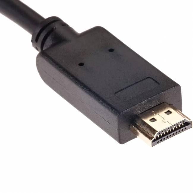 Кабель-переходник DisplayPort M-> HDMI M 4K@60Hz 1.8m VCOM (CG609-1.8M) Кабель-переходник VCOM DisplayPort M/HDMI M (CG609-1.8M) — для бизнеса и офиса