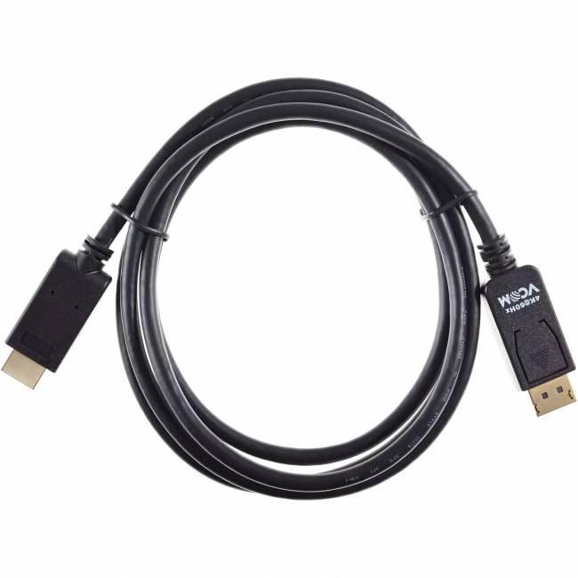 Кабель-переходник DisplayPort M-> HDMI M 4K@60Hz 1.8m VCOM (CG609-1.8M) Кабель-переходник VCOM DisplayPort M/HDMI M (CG609-1.8M) — для бизнеса и офиса