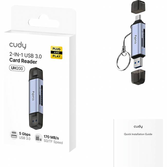Кардридер Cudy UH200 — для бизнеса и офиса Кардридер Cudy UH200 — для бизнеса и офиса