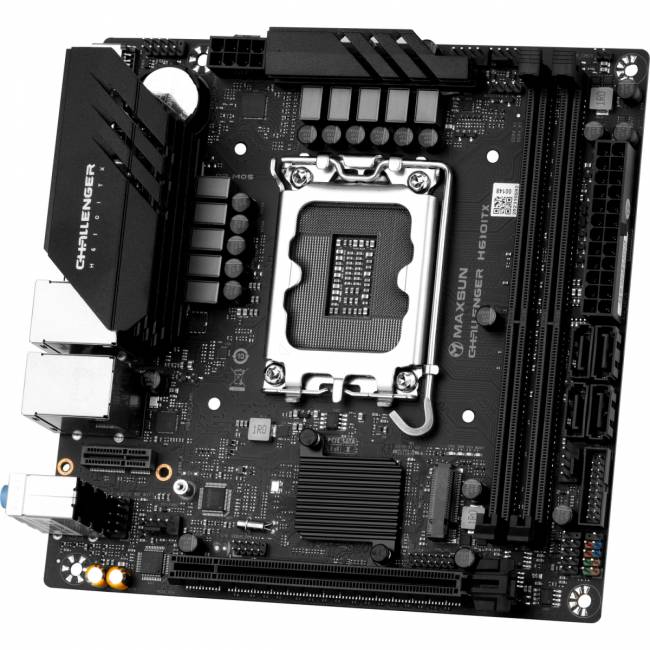 Материнская плата MAXSUN MS-Challenger H610ITX 2LAN V3 — для бизнеса и офиса Материнская плата MAXSUN MS-Challenger H610ITX 2LAN V3 — для бизнеса и офиса