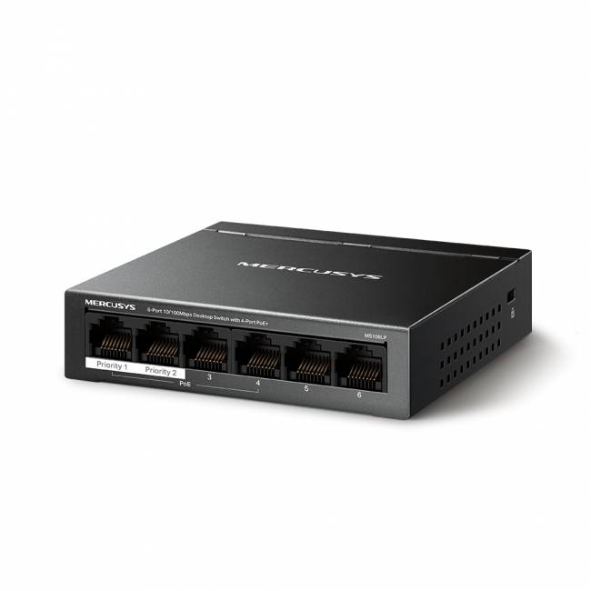 Коммутатор Mercusys MS106LP — для бизнеса и офиса Коммутатор Mercusys MS106LP — для бизнеса и офиса