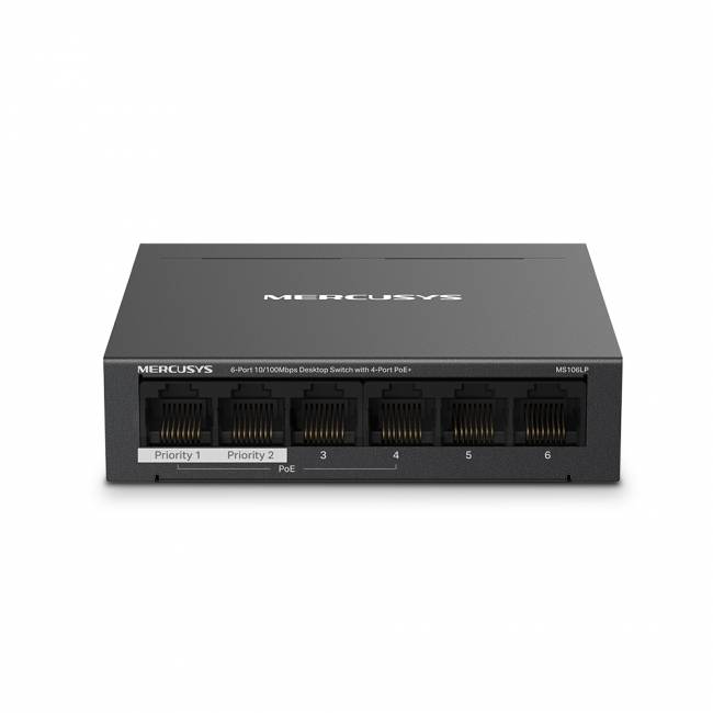 Коммутатор Mercusys MS106LP — для бизнеса и офиса Коммутатор Mercusys MS106LP — для бизнеса и офиса