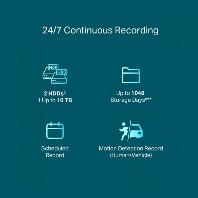 Сетевой видеорегистратор TP-Link VIGI NVR2016H-16MP — для бизнеса и офиса Сетевой видеорегистратор TP-Link VIGI NVR2016H-16MP — для бизнеса и офиса