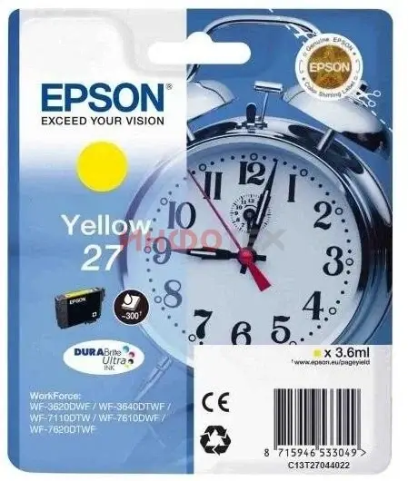 Картридж Epson C13T27044012 — для бизнеса и офиса Картридж Epson C13T27044012 — для бизнеса и офиса