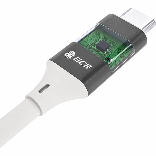 GCR Кабель USB 3.1 Type C-С 1.0m белый, 100W/20V/5A, M/M, TPE, AL сase черный, белый ПВХ, экран, армированный, GCR-50866 Кабель Greenconnect 1 м (GCR-50866) — для бизнеса и офиса GCR Кабель USB 3.1 Type C-С 1.0m белый, 100W/20V/5A, M/M, TPE, AL сase черный, белый ПВХ, экран, армированный, GCR-50866 Кабель Greenconnect 1 м (GCR-50866) — для бизнеса и офиса