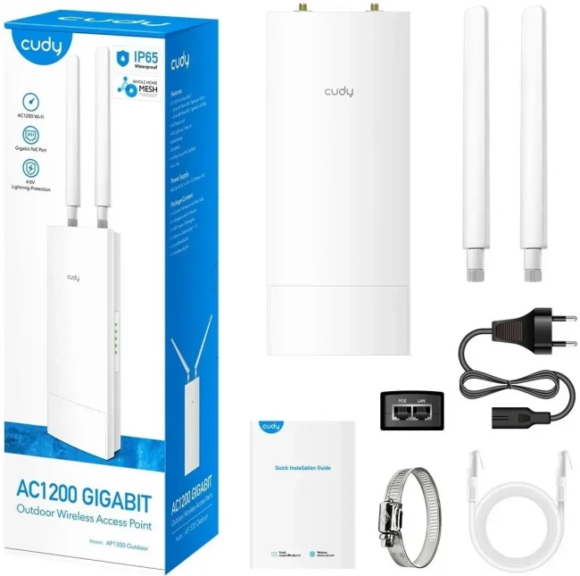 Точка доступа Cudy AP1300 Outdoor — для бизнеса и офиса