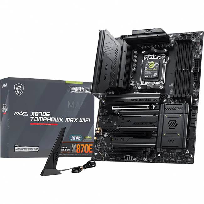 Материнская плата MSI MAG X870E TOMAHAWK MAX WIFI — для бизнеса и офиса Материнская плата MSI MAG X870E TOMAHAWK MAX WIFI — для бизнеса и офиса