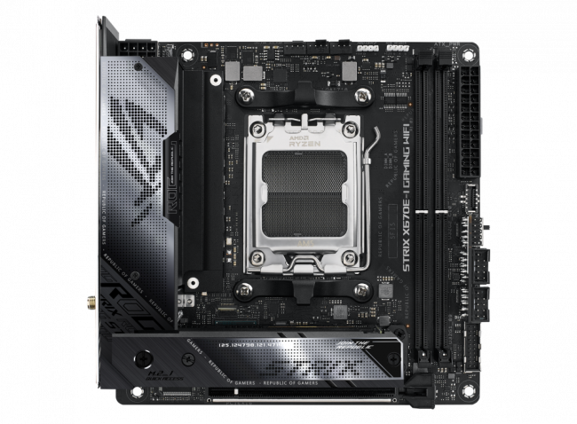 Материнская плата ASUS ROG STRIX X670E-I GAMING WIFI — для бизнеса и офиса Материнская плата ASUS ROG STRIX X670E-I GAMING WIFI — для бизнеса и офиса
