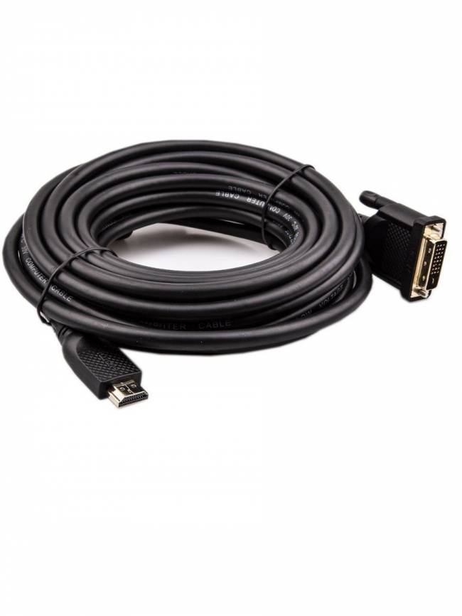 Кабель HDMI AM/DVI(24+1)M, 7.5м, CU, 1080P@60Hz, 2F, VCOM <CG484G-7.5M> VCOM HDMI (m) - DVI-D (m) — для бизнеса и офиса Кабель HDMI AM/DVI(24+1)M, 7.5м, CU, 1080P@60Hz, 2F, VCOM <CG484G-7.5M> VCOM HDMI (m) - DVI-D (m) — для бизнеса и офиса