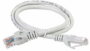 Коммутационный шнур (патч-корд), кат.6 UTP, LSZH, 1м, серый ITK RJ45(m) - RJ45(m) Cat. 6 U/UTP LSZH 1м серый
