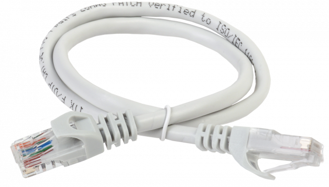 Коммутационный шнур (патч-корд), кат.6 UTP, LSZH, 1м, серый ITK RJ45(m) - RJ45(m) Cat. 6 U/UTP LSZH 1м серый — для бизнеса и офиса Коммутационный шнур (патч-корд), кат.6 UTP, LSZH, 1м, серый ITK RJ45(m) - RJ45(m) Cat. 6 U/UTP LSZH 1м серый — для бизнеса и офиса