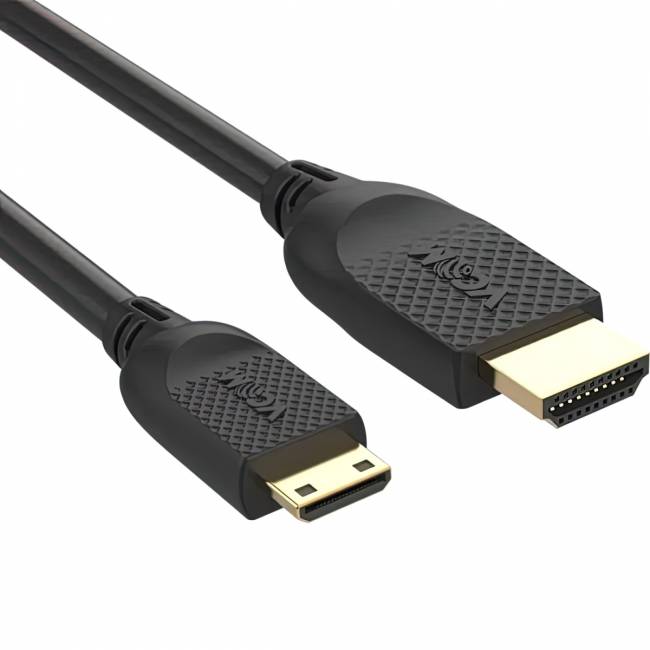 Кабель HDMI-19M --MiniHDMI-19M ver 2.0 1.5m  VCOM <CG583-1.5M> VCOM CG583-1.5M — для бизнеса и офиса