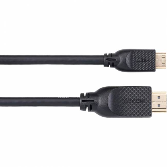 Кабель HDMI-19M --MiniHDMI-19M ver 2.0 1.5m  VCOM <CG583-1.5M> VCOM CG583-1.5M — для бизнеса и офиса