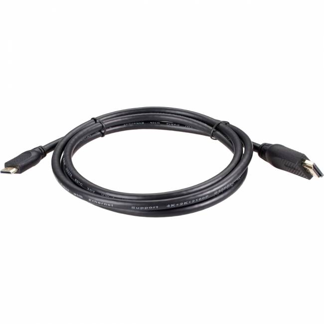 Кабель HDMI-19M --MiniHDMI-19M ver 2.0 1.5m  VCOM <CG583-1.5M> VCOM CG583-1.5M — для бизнеса и офиса