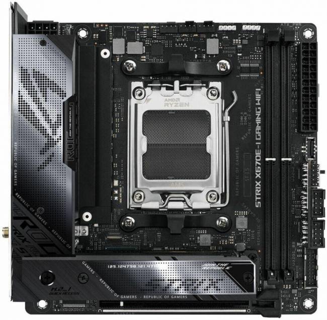 Материнская плата ASUS ROG STRIX X670E-I GAMING WIFI — для бизнеса и офиса Материнская плата ASUS ROG STRIX X670E-I GAMING WIFI — для бизнеса и офиса