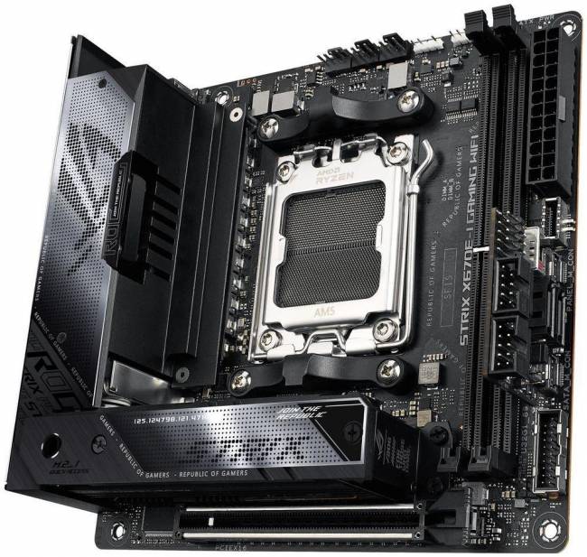 Материнская плата ASUS ROG STRIX X670E-I GAMING WIFI — для бизнеса и офиса Материнская плата ASUS ROG STRIX X670E-I GAMING WIFI — для бизнеса и офиса