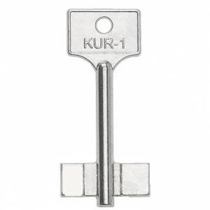 Заготовка дверного ключа КУР-1 KUR1D 67*30,2*11,2 мм
