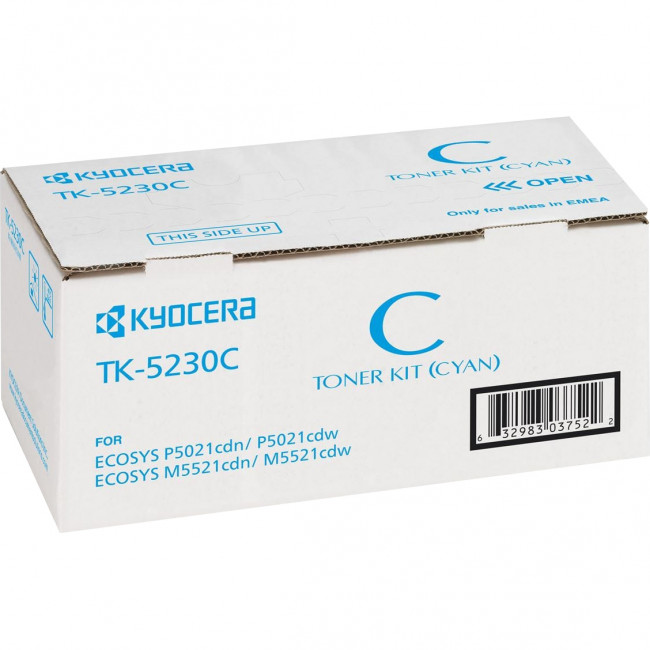 тонер-картридж Kyocera TK-5230C Kyocera 1T02R9CNL0 — для бизнеса и офиса