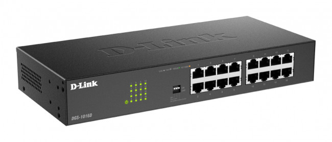 Коммутатор D-Link DGS-1016D/J1A — для бизнеса и офиса