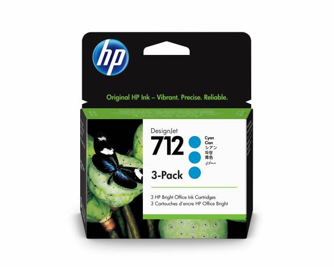 Картридж 712 для HP DJ T230/630, 29млХ3шт (O) голубой 3ED77A — для бизнеса и офиса Картридж 712 для HP DJ T230/630, 29млХ3шт (O) голубой 3ED77A — для бизнеса и офиса