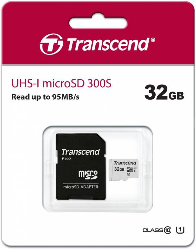 Карта памяти Transcend microSDHC 300S — для бизнеса и офиса Карта памяти Transcend microSDHC 300S — для бизнеса и офиса
