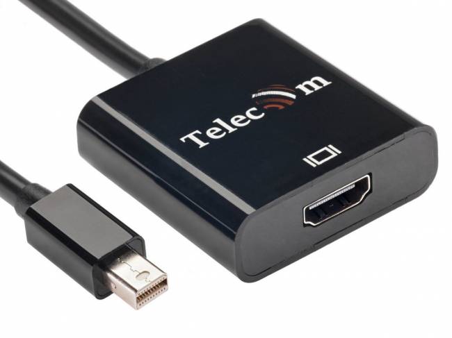 Кабель-переходник Mini DisplayPort (M) -> HDMI (F), 4K@60Hz, Telecom (TA6056) VCOM Mini DisplayPort (m) - HDMI (f) — для бизнеса и офиса Кабель-переходник Mini DisplayPort (M) -> HDMI (F), 4K@60Hz, Telecom (TA6056) VCOM Mini DisplayPort (m) - HDMI (f) — для бизнеса и офиса