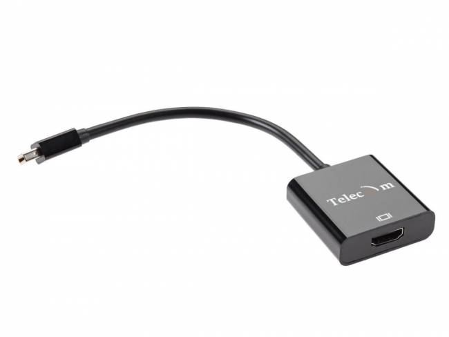 Кабель-переходник Mini DisplayPort (M) -> HDMI (F), 4K@60Hz, Telecom (TA6056) VCOM Mini DisplayPort (m) - HDMI (f) — для бизнеса и офиса Кабель-переходник Mini DisplayPort (M) -> HDMI (F), 4K@60Hz, Telecom (TA6056) VCOM Mini DisplayPort (m) - HDMI (f) — для бизнеса и офиса