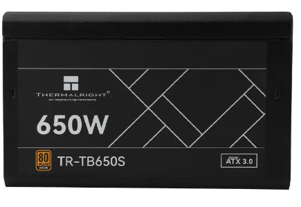 Блок питания 650W Thermalright TR-TB650S 650W 80+ Bronze — для бизнеса и офиса Блок питания 650W Thermalright TR-TB650S 650W 80+ Bronze — для бизнеса и офиса