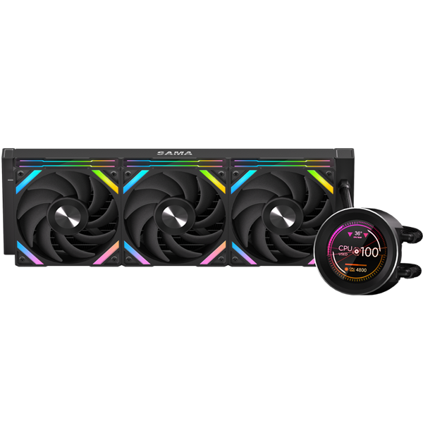 Водяное охлаждение для процессора SAMA Q60 Black Q60-BKWANNO3-G — для бизнеса и офиса Водяное охлаждение для процессора SAMA Q60 Black Q60-BKWANNO3-G — для бизнеса и офиса