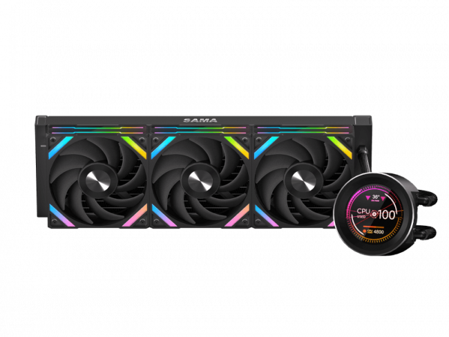 Водяное охлаждение для процессора SAMA Q60 Black Q60-BKWANNO3-G — для бизнеса и офиса Водяное охлаждение для процессора SAMA Q60 Black Q60-BKWANNO3-G — для бизнеса и офиса