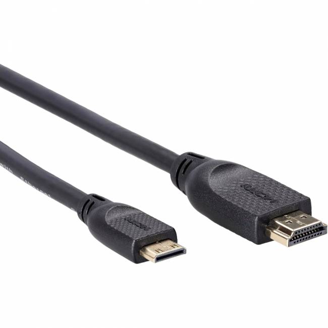 Кабель HDMI-19M --MiniHDMI-19M ver 2.0 1.8m  VCOM <CG583-1.8M> VCOM CG583-1.8M — для бизнеса и офиса