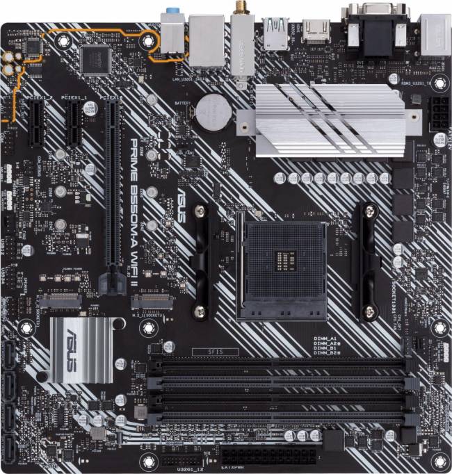 Материнская плата ASUS PRIME B550M-A WIFI II — для бизнеса и офиса Материнская плата ASUS PRIME B550M-A WIFI II — для бизнеса и офиса