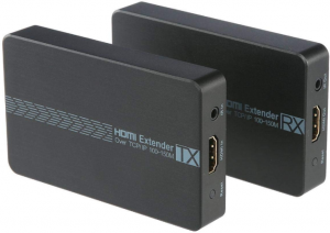 Greenconnect Удлинитель HDMI Full HD +3D+ звук до 150m (передатчик+приемник) + IR, GL-v100ER Greenconnect HDMI (f),RJ45 - RJ45,HDMI (f) 150м