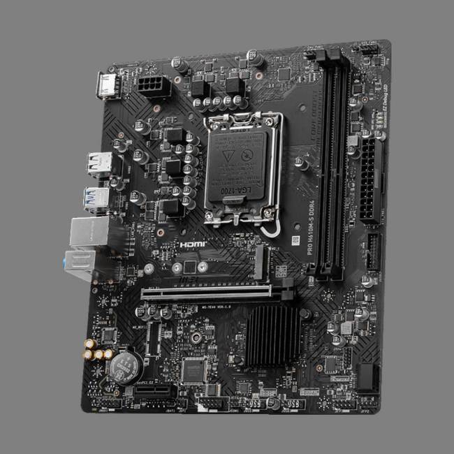 Материнская плата MSI PRO H610M-S DDR4 — для бизнеса и офиса Материнская плата MSI PRO H610M-S DDR4 — для бизнеса и офиса
