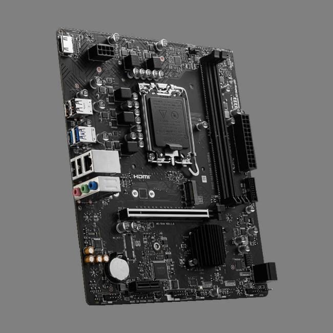 Материнская плата MSI PRO H610M-S DDR4 — для бизнеса и офиса Материнская плата MSI PRO H610M-S DDR4 — для бизнеса и офиса