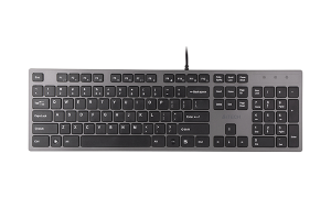 Клавиатура A4Tech KV-300H серый/черный USB slim A4Tech KV-300H