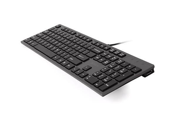 Клавиатура A4Tech KV-300H серый/черный USB slim A4Tech KV-300H — для бизнеса и офиса Клавиатура A4Tech KV-300H серый/черный USB slim A4Tech KV-300H — для бизнеса и офиса