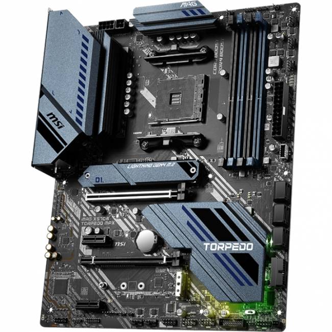 Материнская плата MSI MAG X570S TORPEDO MAX — для бизнеса и офиса Материнская плата MSI MAG X570S TORPEDO MAX — для бизнеса и офиса
